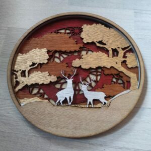 Cerfs dans les bois